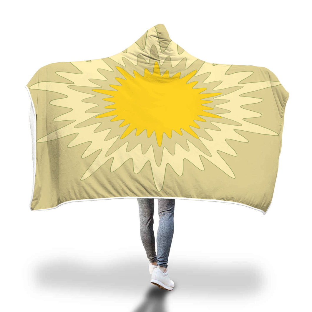 Hooded Blanket Sunburst  custom design hoodie blanket