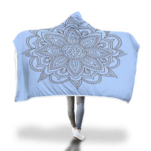 Blue Mandala Hooded Blanket