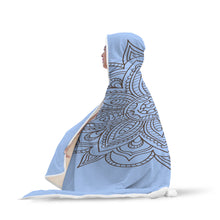 Blue Mandala Hooded Blanket