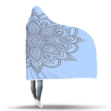 Blue Mandala Hooded Blanket