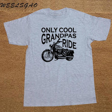 T Shirt Crew Neck Short Sleeve Cool Grandpas Ride Motorcycles Funny Premium Mens Tee Shirts