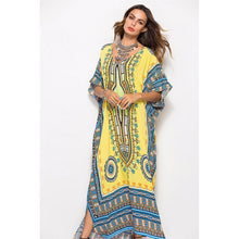 Plus Size Maternity Photo Shoot Beach Sundress Sexy V-Neck Boho Dress Traditional Ethnic Loose Dashiki Vintage Kaftan Dressess