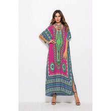Plus Size Maternity Photo Shoot Beach Sundress Sexy V-Neck Boho Dress Traditional Ethnic Loose Dashiki Vintage Kaftan Dressess